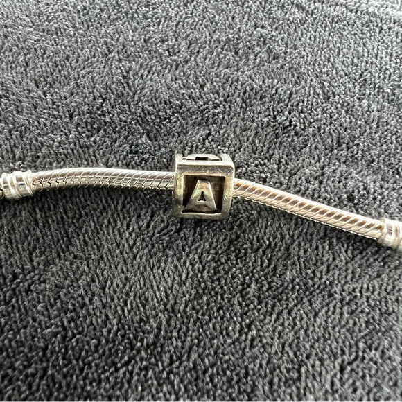 RETIRED Pandora Letter “A” Charm - Picture 2 of 3